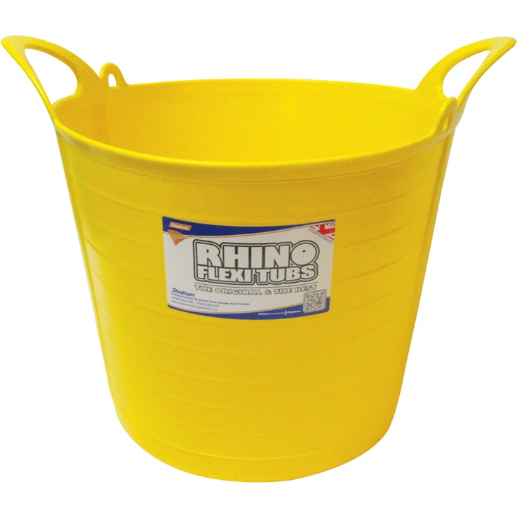 Stadium Rhino Flexi Tub Yellow 26Ltr     BM5/26/Y